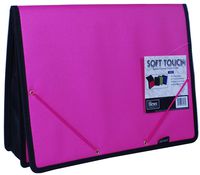 Filexec Soft Touch Padded Canvas Pocket Folder, Hot Pink, 1 pc. (34282-2)