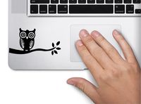Night Owl on Branch Symbol Decal Funny Laptop Skin Macbook Trackpad Keypad Sticker Window