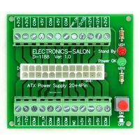 Electronics-Salon 24/20-pin ATX DC Power Supply Breakout Board Module.