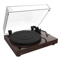 Fluance RT82 Reference High Fidelity Vinyl Turntable Record Player with Ortofon OM10 Cartridge, Speed Control Motor, Solid Wood Plinth, Vibration Isolation Feet - Walnut