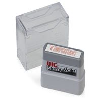 OfficemateOIC Office Pre-Inked Message Stamp,"Important", Red, Refillable (77022)
