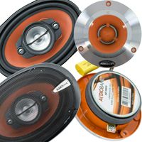 Pair of Audiobank 6x9 1000 Watt 4-Way Car Speakers + Pair of 3.75" Super Bullet Tweeters