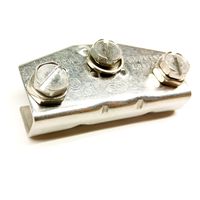 Front Meter Box Ground Clamp, Stainless Steel Plate Style, for Grounding Wire 14AWG to 10AWG (2 Pack)