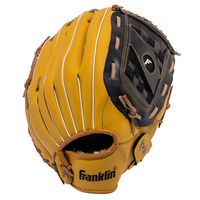Franklin Sports Baseball and Softball Glove - Field Master - Baseball and Softball Mitt - Adult and Youth Glove - Right Hand Throw - 14", Tan