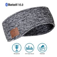 Azzker Bluetooth 5.0 Sleep Headphones & Ear Warmers Headband & Ear Muffs Ear Covers with Detachable HD Stereo Speakers and Mic Ideal for Sports, Sleeping, Yoga, Calls, Travel, Hiking & Daily Wear