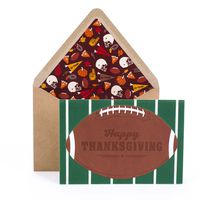 Hallmark Signature Thanksgiving Card (Thanksgiving Football)