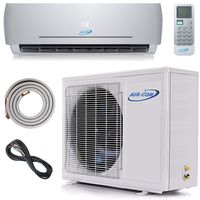 18000 BTU Mini Split Ductless Air Conditioner - 23 SEER - 12' Lineset & Wiring - 100% Ready to Install - Pre-Charged Inverter Compressor - 1.5 Ton Heat Pump AC/Heating System - USA Parts and Support