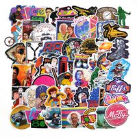 Back to The Future Movie Stickers Laptop Stickers Waterproof Skateboard Car Snowboard Bicycle Luggage Decor (Back to The Future)