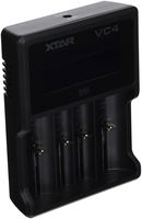 XTAR VC4 Li-ion/Ni-MH Battery Charger Premium USB LCD Display Compatible with 10440/14500/14650/16340/17670/18350/18500/18650/22650/26650/32650/AAAA/AAA/C/D