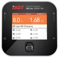 ISDT Q6 Lite Battgo Lipo Battery Charger/Discharger, Balance Charger Discharger 15A 300W DC 2-6S LCD Display Digital Smart Battery Balance Charger Li-Po Li-Hv Li-Ion Li-Fe NiMH Ni-Cd Pb