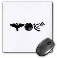 3dRose LLC 8 x 8 x 0.25 Inches Mouse Pad, EGA (mp_45108_1)