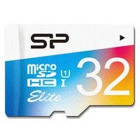 Silicon Power 32GB MicroSDHC UHS-1 Memory Card - with Adapter (SP032GBSTHBU1V20UR)