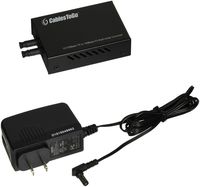 C2G 26631 10/100Base-TX to MM 100Base-FX ST Media Converter, TAA Compliant, Black