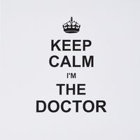 3dRose Greeting Cards, 6 x 6 Inches, Pack of 6, Keep Calm I Am the Doctor (gc_194475_1)