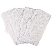 Flammi 4 Pack Replacement Washable Cleaning Pads for Shark Steam & Spray Mop SK410, SK435CO, SK460, SK140, SK141, S3101, S3250, S3251 (White)