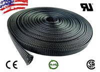 10 FT 5/16" 8mm Black Expandable Wire Cable Braided Sleeving Sheathing Loom Tubing US