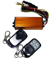 GENSSI 96W Dual-Output Wireless 12V 2-Channel Transmitter & Receiver Remote w/Flash Strobe & Solid Lighting Features for Marine Boat Car LED Use