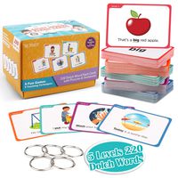 Joy Dynasty Sight Words Flash Cards with Pictures & Sentences - 220 Dolch Sight Word Reading Flash Card Bundle Kit(Preschool, Kindergarten, 1st, 2nd & 3rd Grade)