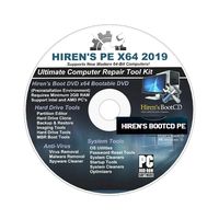 Hiren's Boot CD/DVD PE x64 bit Software Repair Tools Suite 2019 latest version 16.3 Best PC Computer Repair Recovery Windows 7, 8, 8.1 and 10 Free Live Over The Phone Tech Support.