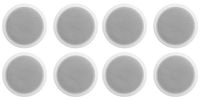 (8) Rockville CCL6T White 70V 6" Commercial Ceiling Speakers 4 Restaurant/Office