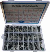 New 24Value 445pcs Electrolytic Capacitor Assortment Box Kit Range 0.1uF－1000uF (6.3V 16V 25V 35V 50V)