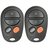 Keyless2Go New Keyless Entry Remote Car Key Fob 4 Button Replacement for FCC GQ43VT20T (2 Pack)