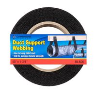 Cambridge Duct Support Webbing Black 1 3/4 Inch Width 50 Feet Length
