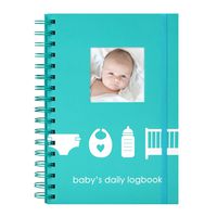 Pearhead Baby's Daily Log Book, 50 Easy to Fill Pages to Track and Monitor Your Newborn Baby's Schedule