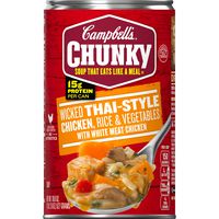Campbell's Chunky Wicked Thai-Style Chicken with Rice & Vegetables Soup, 18.6 oz. Can
