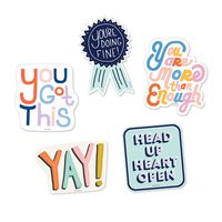 Free Period Press Vinyl Laptop and Water Bottle Decal Sticker Pack (5 Pack) (Motivational)