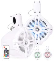 Belva BWT6LED Pair of 500W 6.5-inch Wakeboard Tower Speakers with Multi-LED Lights and Remote (Pair)