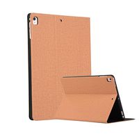iPad 6th Gen/iPad 5th Gen/iPad Air/iPad Air 2/iPad Pro 9.7 Case,Slim Lightweight Silicone TPU and Premium PU Leather Smart Stand Protective Case Cover with Auto Sleep/Wake Function - #Gold