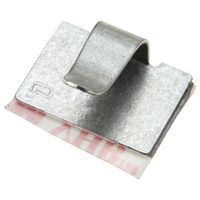 Panduit MACC62-AV-C Metal Adhesive Backed Cord Clip, Zinc Plated Steel, High Bond Acrylic Adhesive Type, 0.62" Max Bundle Diameter, 0.29" Clip Width, 0.78" Width, 1.18" Length (Pack of 100)