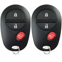 KeylessOption Keyless Entry Remote Control Car Key Fob Replacement for GQ43VT20T (Pack of 2)