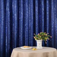 Dark Blue PartyDelight Sequin Backdrop, Photography, 5Ft x 7Ft