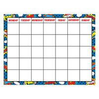 Teacher Created Resources Superhero Calendar Chart (7569)