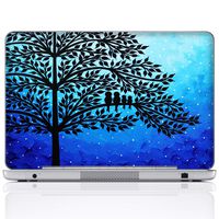 Meffort Inc 17 17.3 Inch Laptop Notebook Skin Sticker Cover Art Decal (Included 2 Wrist pad) - Family of Birds