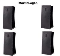 MartinLogan (2 Pairs) Surround Folded Tweeter Bluetooth Speaker Set of 1 Gloss Black 5 (Motion 4i) Bundle