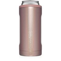 BrüMate Hopsulator Slim Double-walled Stainless Steel Insulated Can Cooler for 12 Oz Slim Cans (Rose Gold)