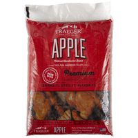 Traeger Grills PEL318 Apple 100% All-Natural Hardwood Pellets - Grill, Smoke, Bake, Roast, Braise, and BBQ (20 lb. Bag)