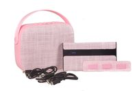 GabbaGoods 3 Piece Fabric Electronics Combo Gift Set- Includes a Gabba Goods Premium Bluetooth Wireless Audio Sound Speaker, 4,000 mAh Power Bank Portable Charger, & a Three Slot Cord Organizer- PINK
