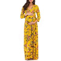 Wrapped Ruched Maternity Dress