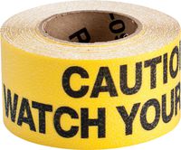 Brady 92416,  Hazard Marking Anti-Skid Tape , 3" Width, Black on Yellow, Legend "Caution Watch Your Step"  (1 per Order)