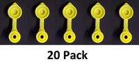 Yellow GAS CAN VENTS- Pick a Pack Yellow Fuel Gas Can Vent Cap Chilton Briggs Rotopax Gott Anchor Multipack Pricing (20)