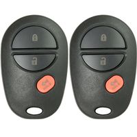 Keyless2Go New Keyless Entry Remote Car Key Fob 3 Button Replacement for FCC GQ43VT20T (2 Pack)