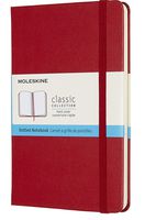Moleskine Classic Notebook, Hard Cover, Medium (4.5" x 7") Dotted, Scarlet Red