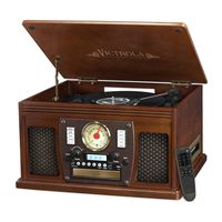 Victrola Navigator 8-in-1 Classic Bluetooth Record Player with USB Encoding and 3-speed Turntable