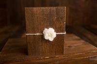 Ivory Mohair Tieback Headband, Photography Prop, Newborn, Toddler, Child, Adult (Crochet Flower)