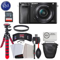 Sony a6000 Mirrorless Camera with 16-50mm Lens + 32GB + Deluxe Bundle