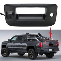 POWLAB Tailgate Handle Backup Camera Tailgate Handle Rear View Camera Tailgate Handle with Camera for Chevrolet GMC Silverado Sierra 07-13
